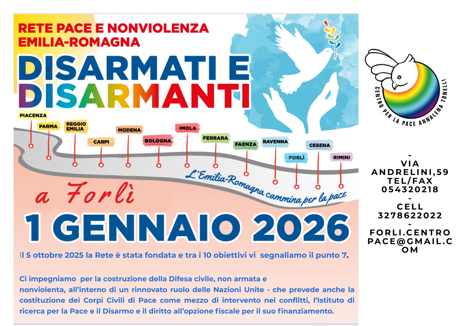 Marcia Pace 1 gennaio 2026 Regionale